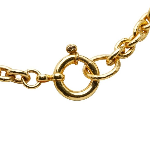 CHANEL Vintage Gold Logo Necklace - Picture 4 of 6